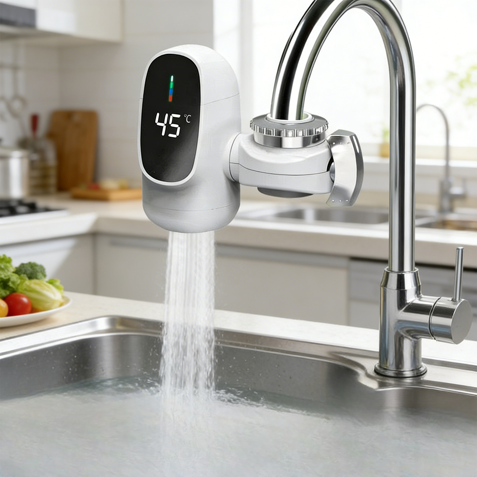 Commercial Kitchen Tap - 3000W Kitchen Electric Water Heater Tap