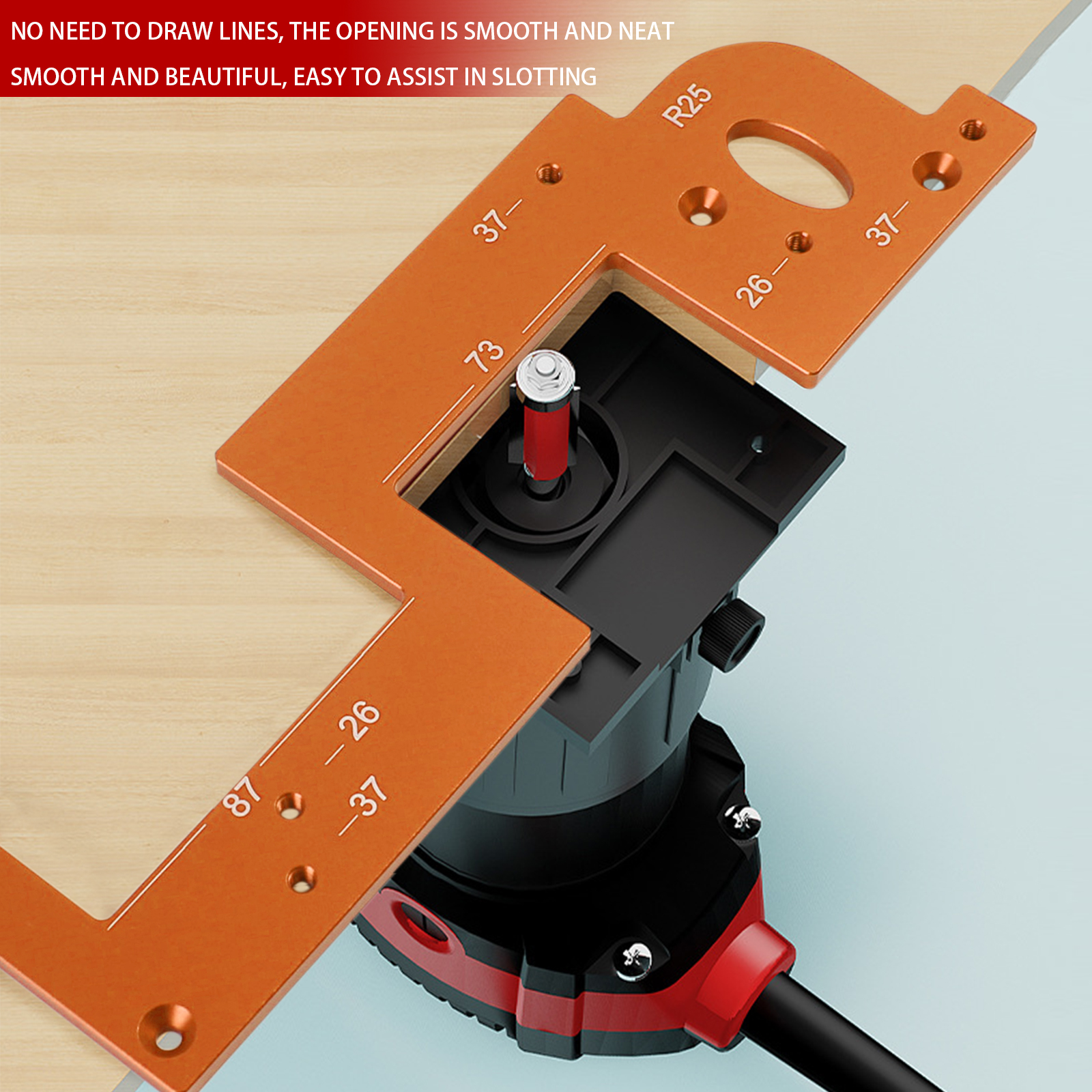 Commercial Kitchen Layout - Invisible Embedded Handle Slotting Template, For