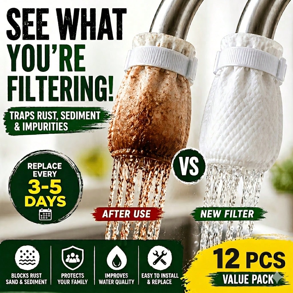 Commercial Kitchen Tap - Faucet Filter Cartridge, Universal for Kitchen