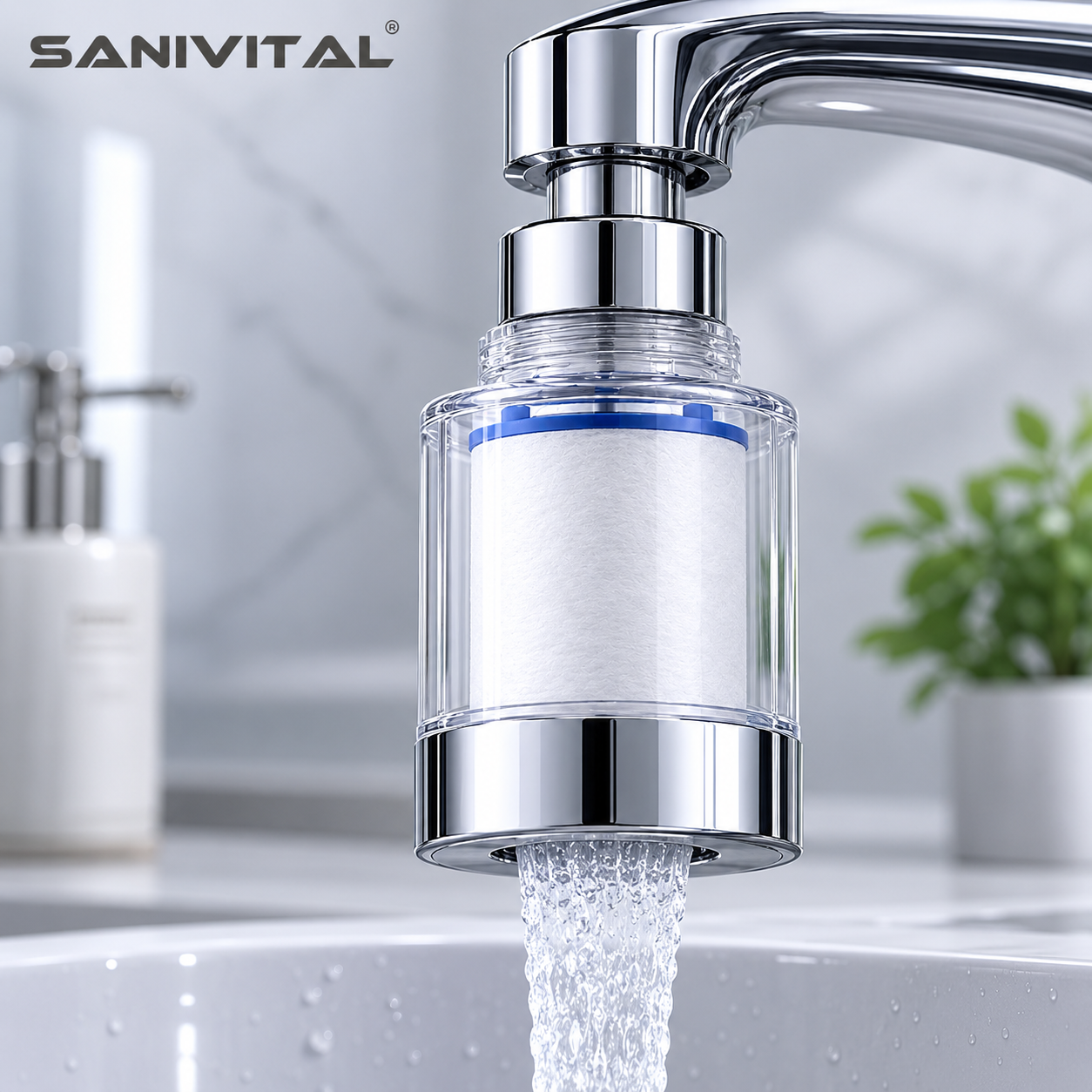 Commercial Kitchen Tap - SANIVITAL Faucet Water Filter Purifier Tap