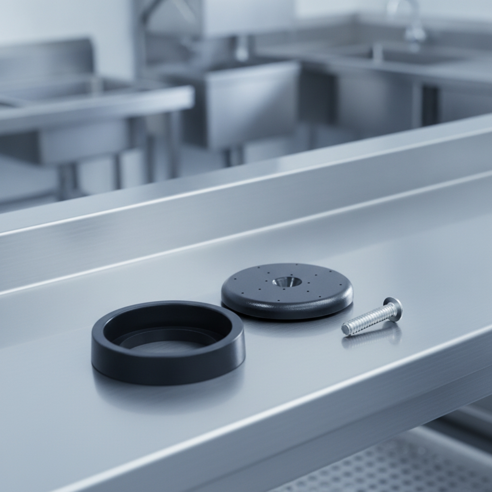 Commercial Kitchen Outlets - Faucet Outlet with Screw Replacement Perforated