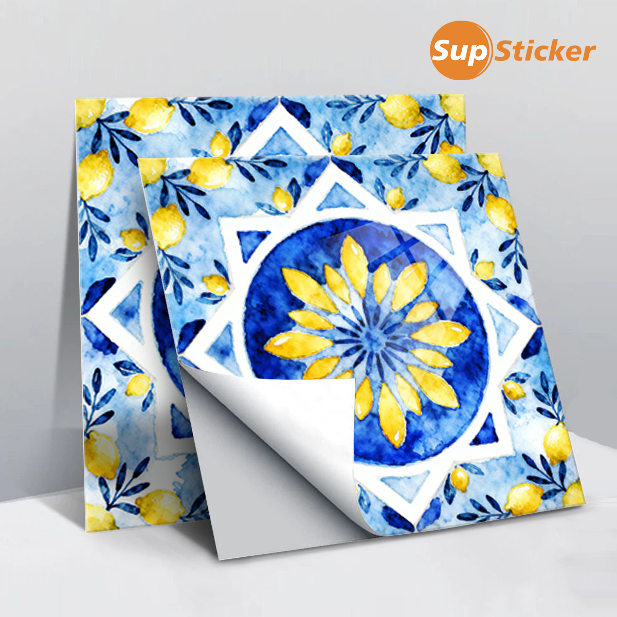 Floral Lemon Peel & Stick Wall - Commercial Kitchen Wall recension och pris