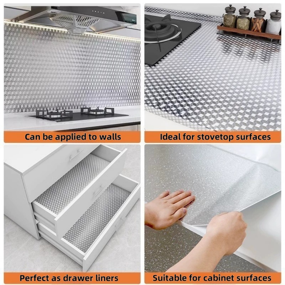 Aluminum Foil Kitchen Stove St - Commercial Kitchen Wall recension och pris