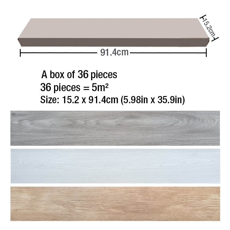 36pc PVC Self-adhesive Wood Gr - Commercial Kitchen Tiles recension och pris