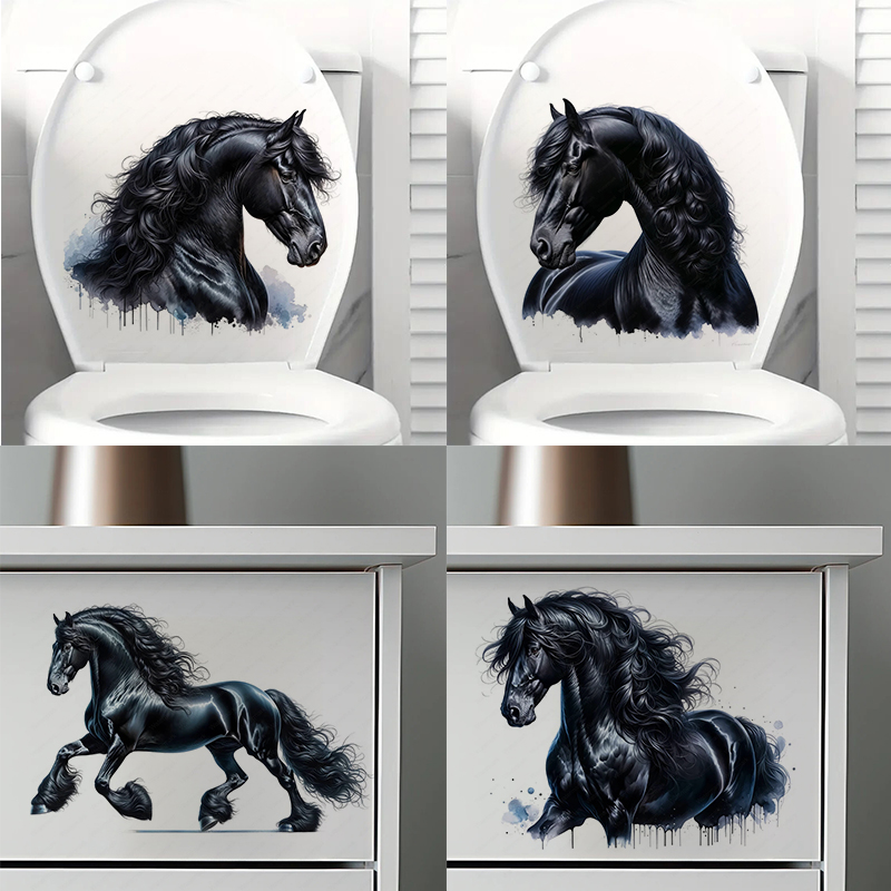 QT644# Friesian Horse Self-Adh - Commercial Kitchen Tiles recension och pris