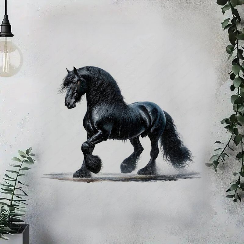 QT644# Friesian Horse Self-Adh - Commercial Kitchen Tiles recension och pris