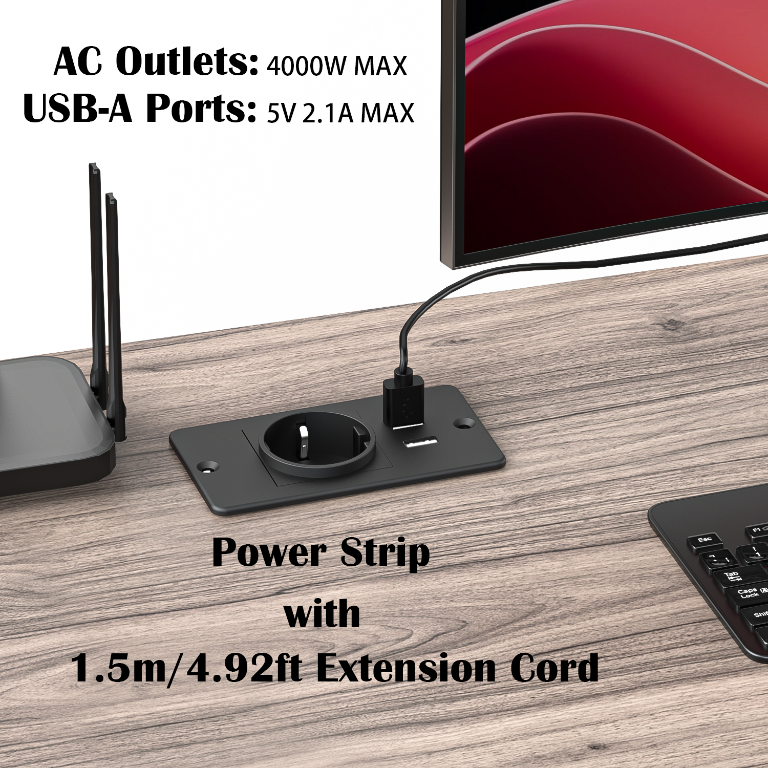 Embedded EU Power Strip with 2 - Commercial Kitchen Outlets recension och pris