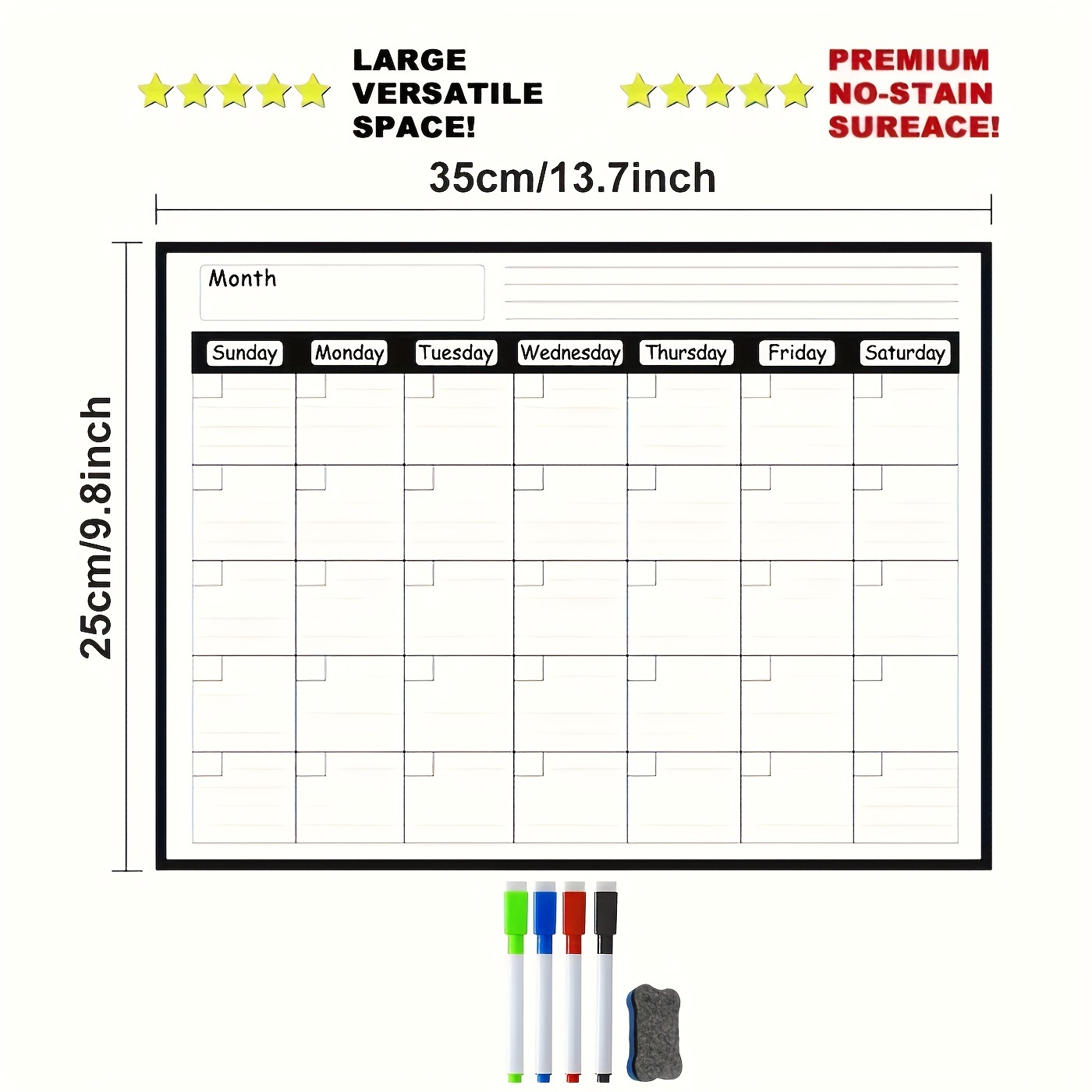 Magnetic refrigerator calendar - Commercial Kitchen Layout recension och pris