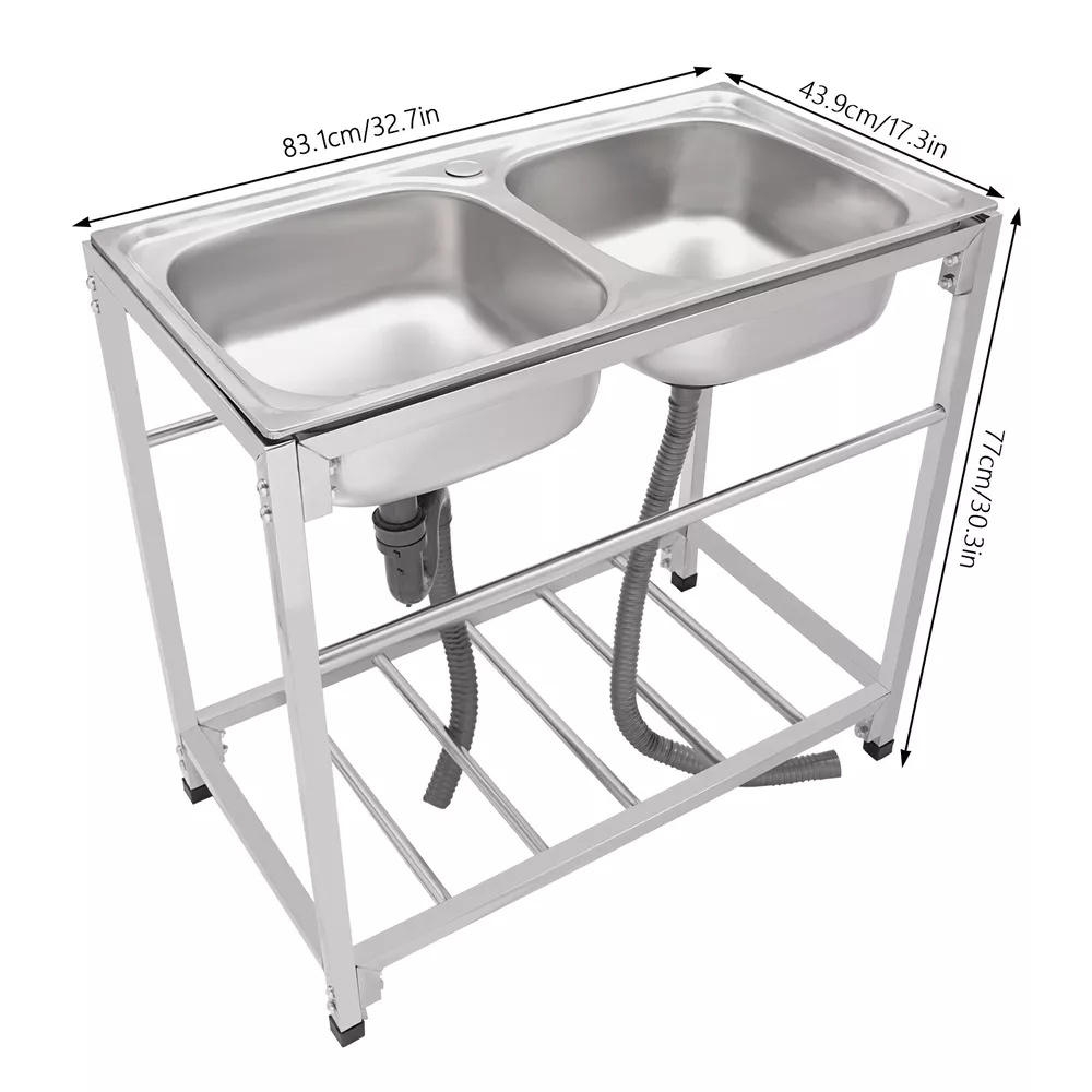 Commercial Double Bowl Sink Ki - Commercial Kitchen Outlets recension och pris