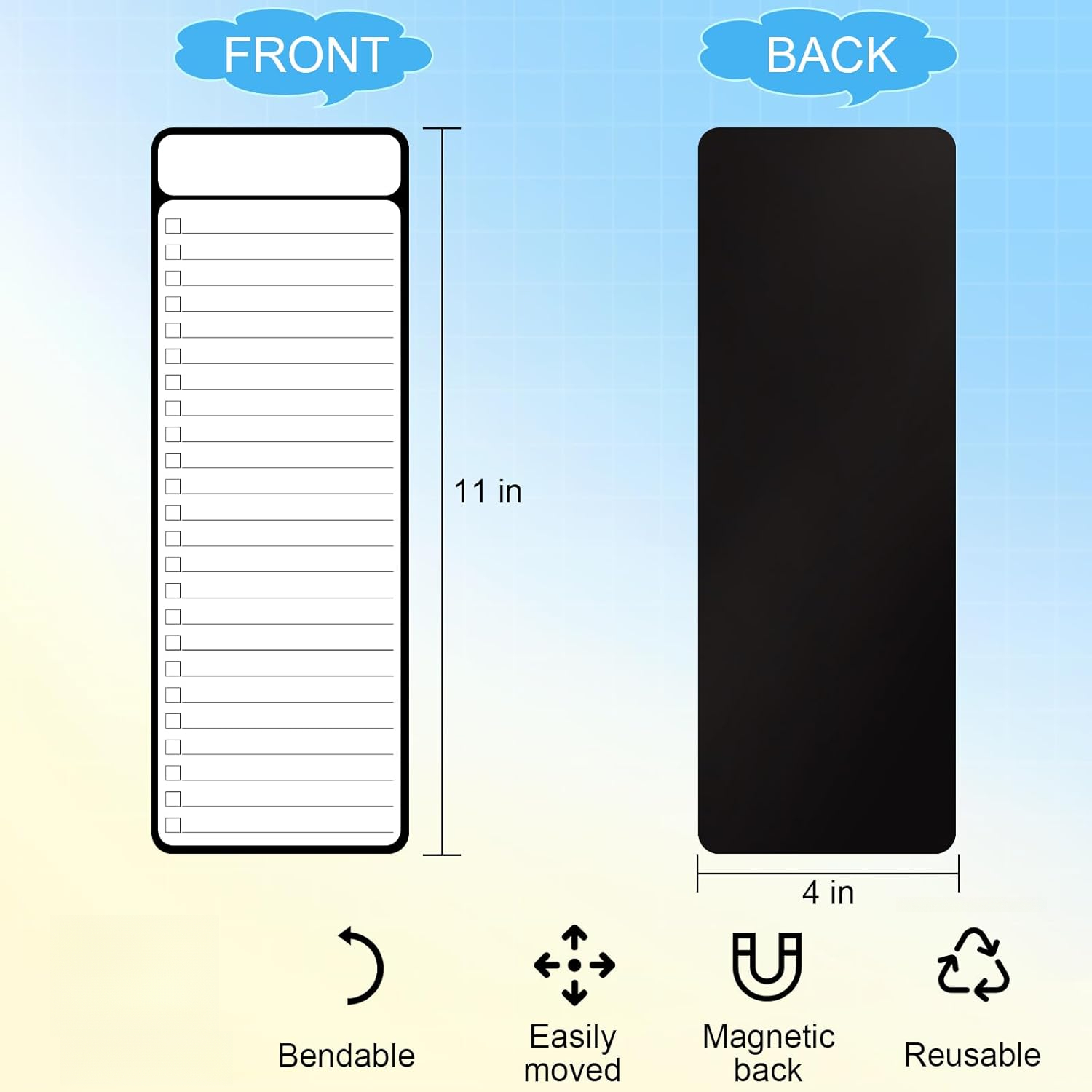 2/4 Pcs Magnetic Whiteboard to - Commercial Kitchen Layout recension och pris