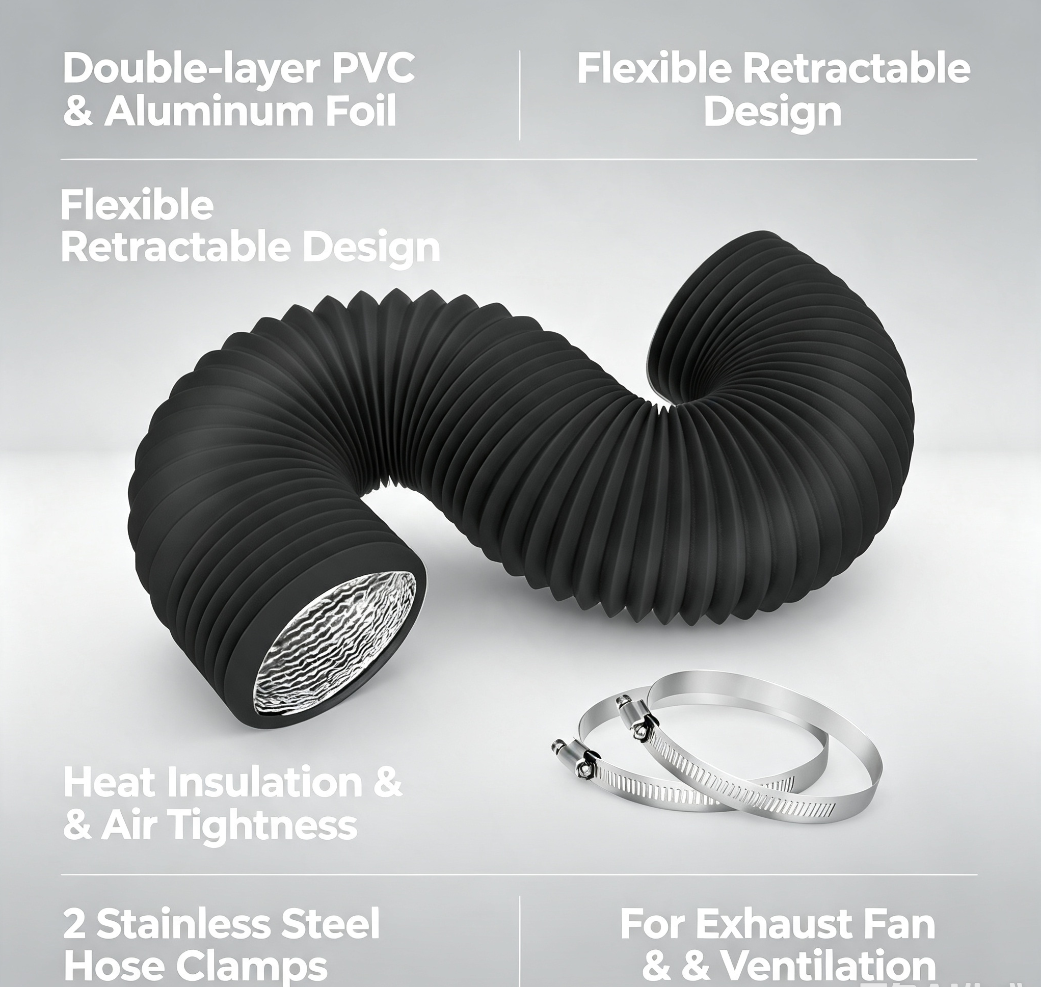 HTMCK 4 inch Dryer Vent Hose w - Commercial Kitchen Ventilation recension och pris