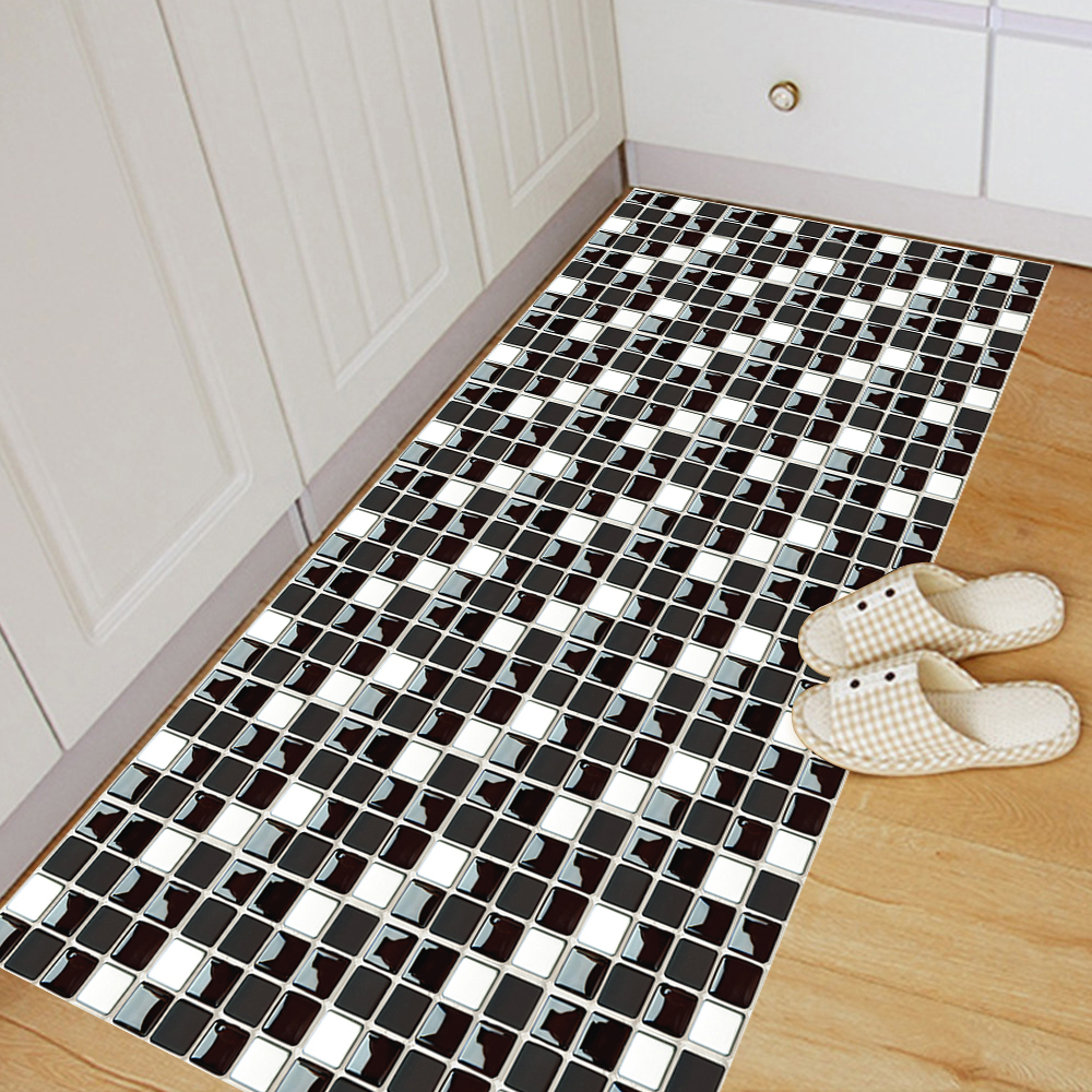 Black & White Marble Mosaic Ti - Commercial Kitchen Tiles recension och pris