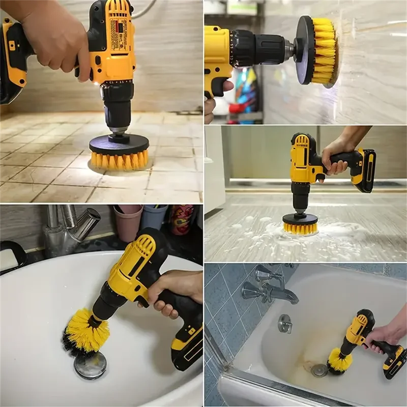 3 Pcs/Set Power Drill Brush Se - Commercial Kitchen Tiles recension och pris