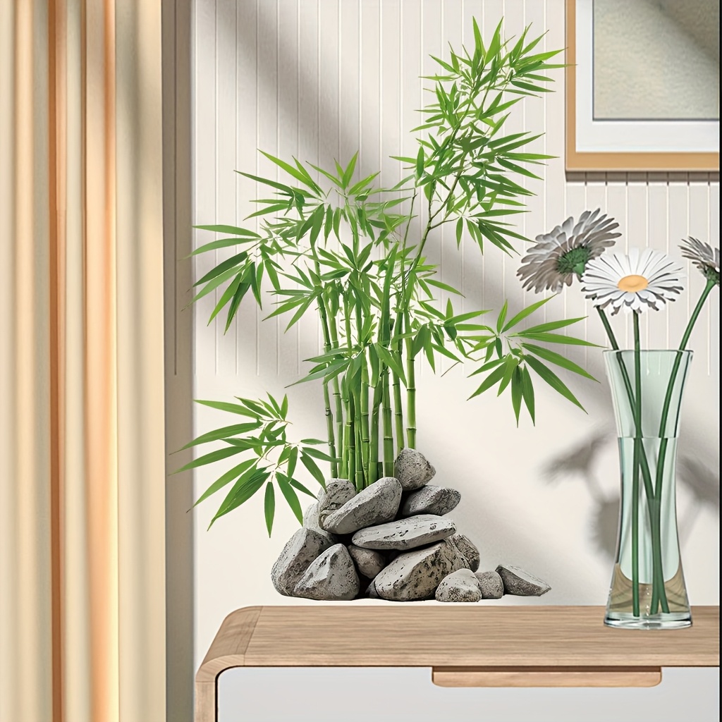 Watercolor Green Bamboo Leaf P - Commercial Kitchen Tiles recension och pris