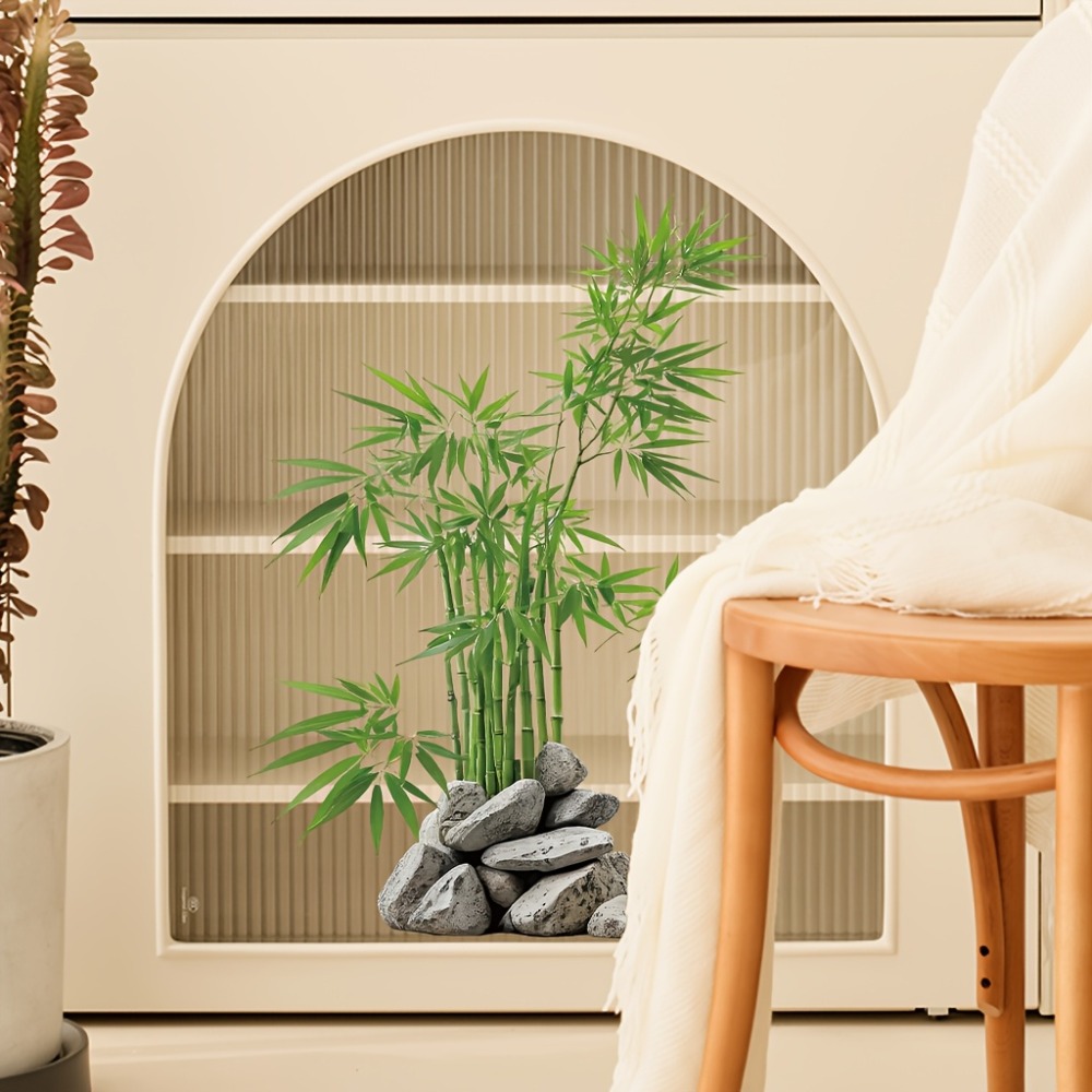 Watercolor Green Bamboo Leaf P - Commercial Kitchen Tiles recension och pris