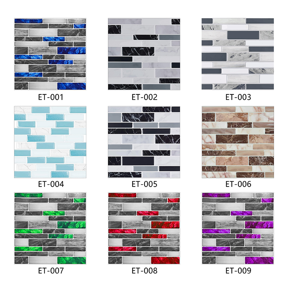 10pcs/set Flat Marble Mosaic T - Commercial Kitchen Tiles recension och pris