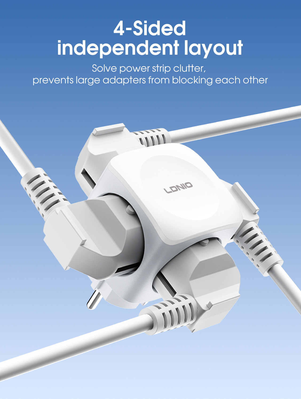 LDNIO 4 EU Outlet Power Cube,  - Commercial Kitchen Outlets recension och pris