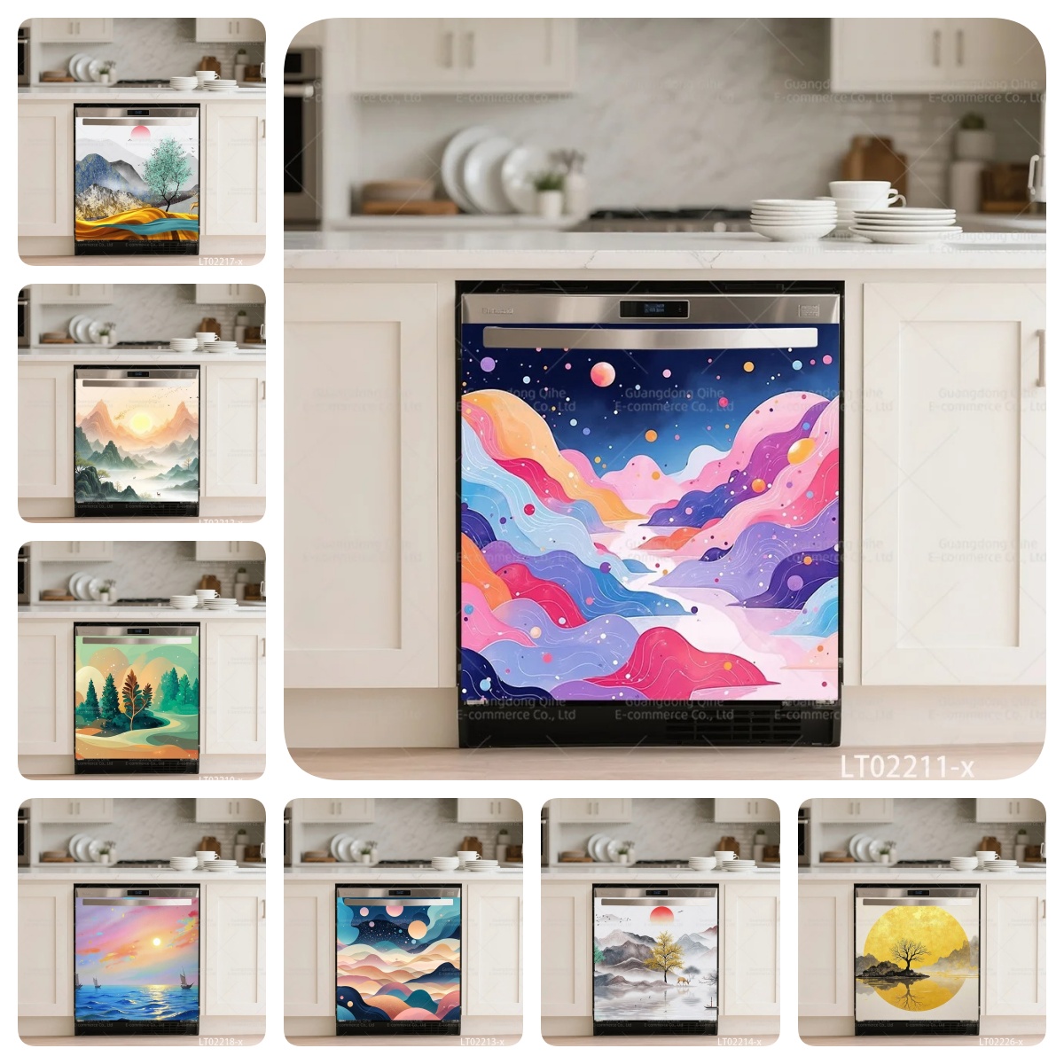 Creativity Chinese Ink Paintin - Commercial Kitchen Wall recension och pris