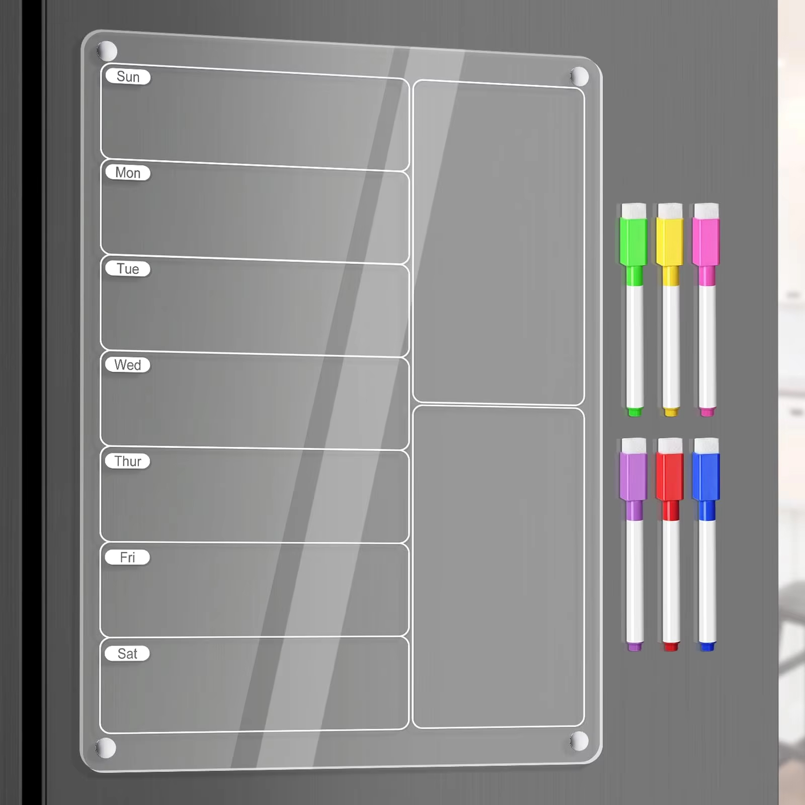 Acrylic Meal Planner Magnetic  - Commercial Kitchen Layout recension och pris