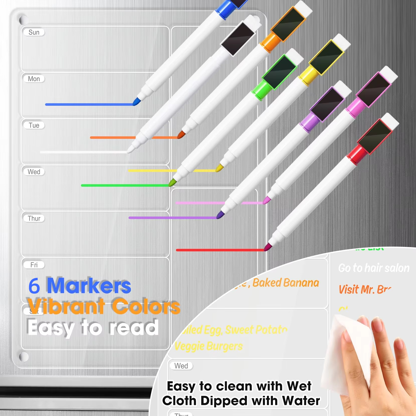 Acrylic Meal Planner Magnetic  - Commercial Kitchen Layout recension och pris