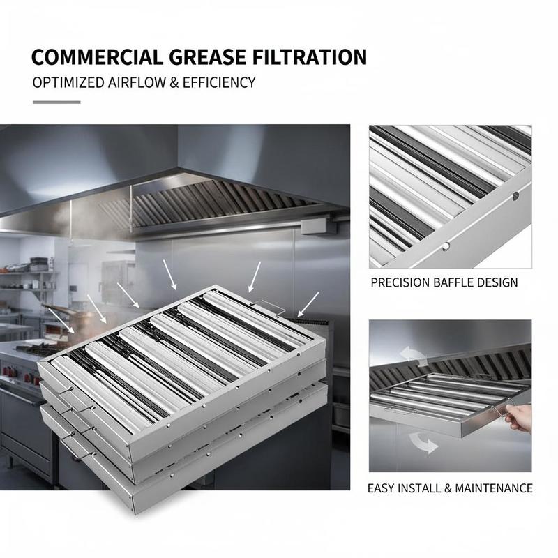 6 Pieces Range Hood Baffles 19 - Commercial Kitchen Hood Design recension och pris