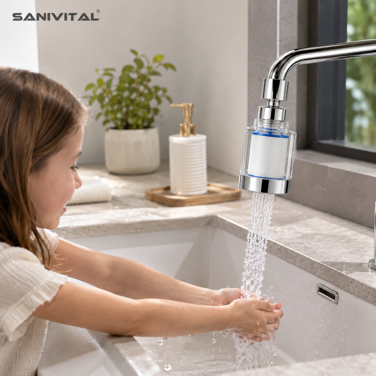 SANIVITAL Faucet Water Filter  - Commercial Kitchen Tap recension och pris