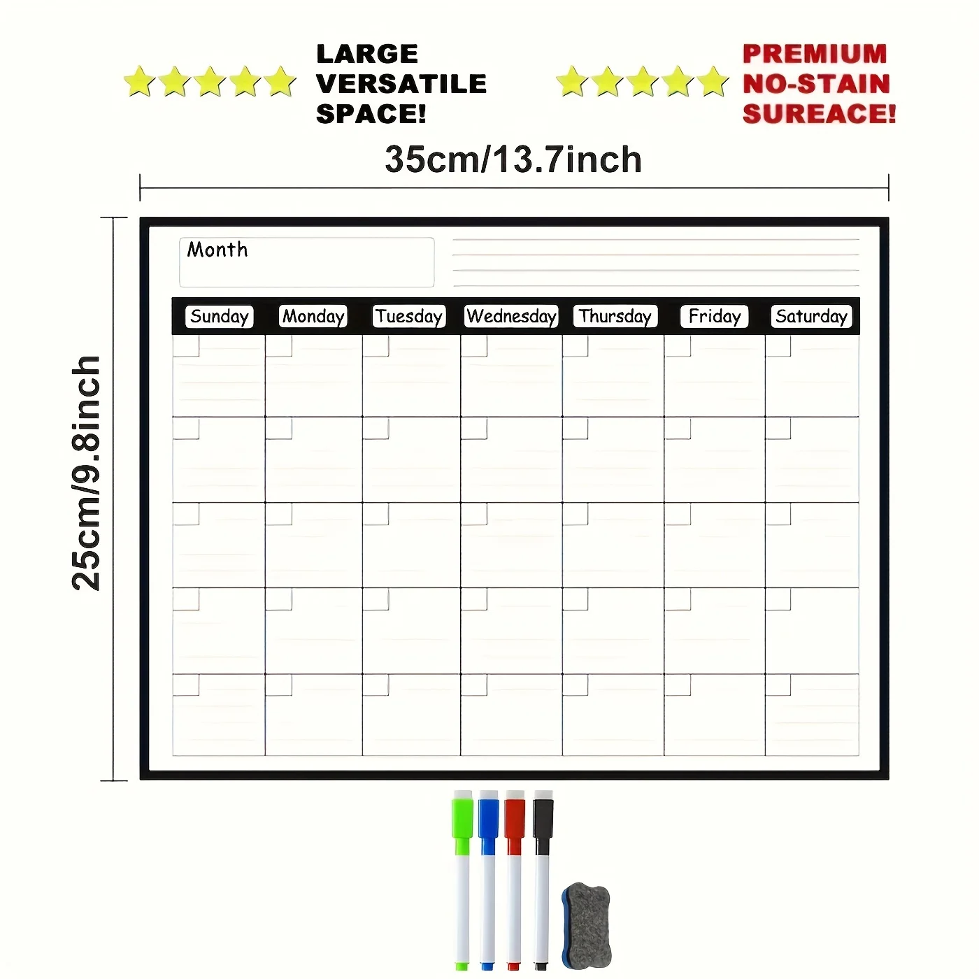 Magnetic refrigerator calendar - Commercial Kitchen Layout recension och pris